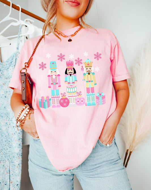 Bella or Comfort Colors Pastel Nutcracker Tee/ Youth and Adult Options / Christmas Shirt