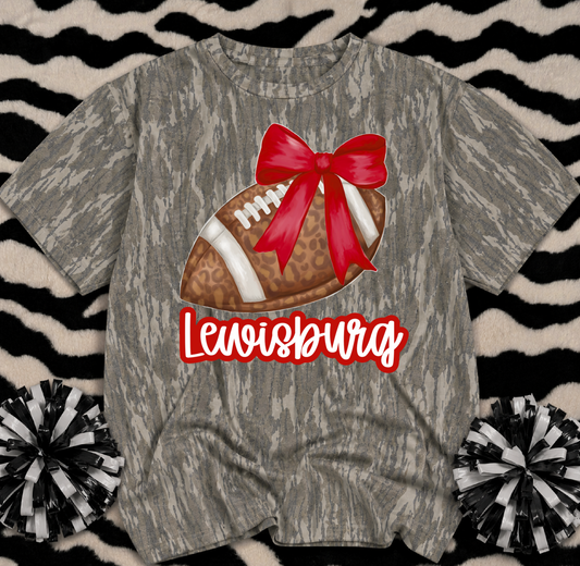 Mossy Oak Camo Shirt/ Lewisburg Football or Customized for ANY School or Team - Just Type In the Boxes-Youth and Adult Sizes