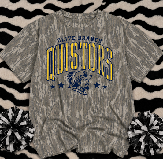 Mossy Oak Camo Olive Branch Conquistadors Shirt/ Youth and Adult Sizes