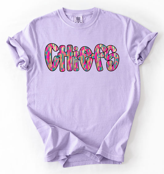 Comfort. Colors Chiefs Mascots Shirt/ Youth and Adult Sizes