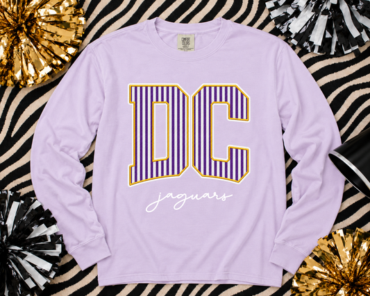 Desoto Central Jaguars Long Sleeved Comfort Colors Tee/   Adult Sizes/ Desoto County Schools / Mississippi School Shirt