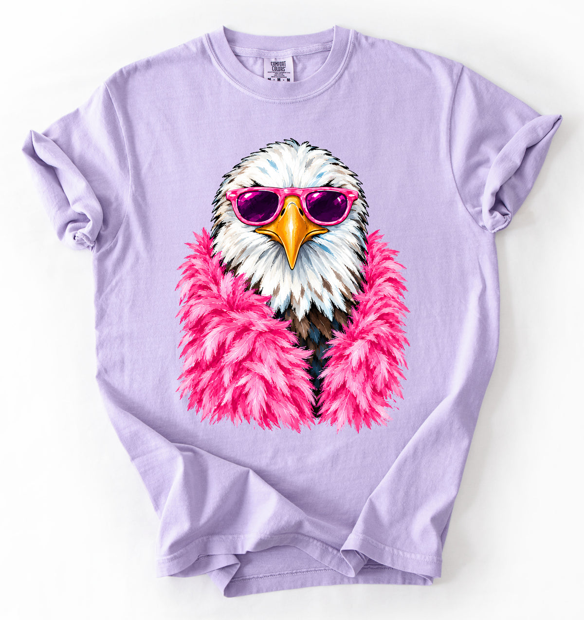 Comfort Colors Eagle Mascot With Boa Shirt/ Youth and Adult Sizes