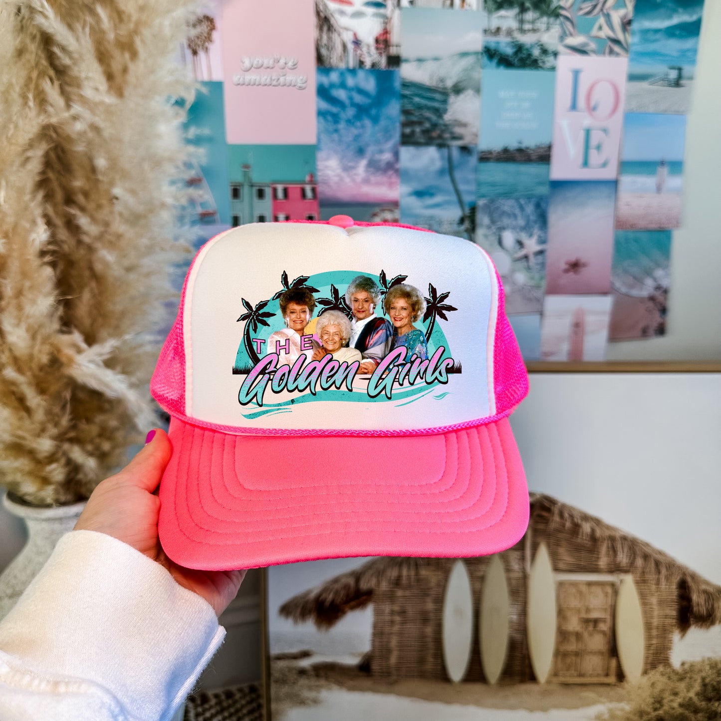 Golden Girls Trucker Cap/ Girls Trip Hat/ Vacation Hat/Multiple Colors - NEON Hats