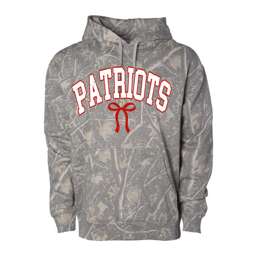 Deadwood Camo Hoodie - Limited Inventory - Patriots Bow - Or Any Other Customizaed Team - Youth and Adult Sizes