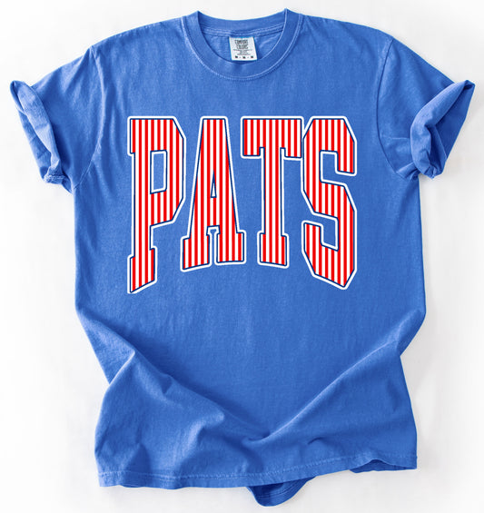 Comfort Colors or Gildan Softstyle Seersucker Print PATS Shirt - Youth and Adult Sizes/ Lewisburg/ Marshall Academy/Pike Lib