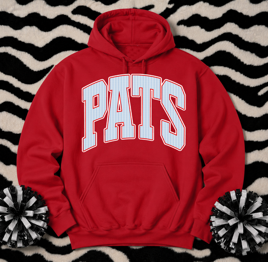 Pats Seersucker Printed Unisex Hoodie Sweatshirt Adult Sizes/ Youth and Adult Sizes