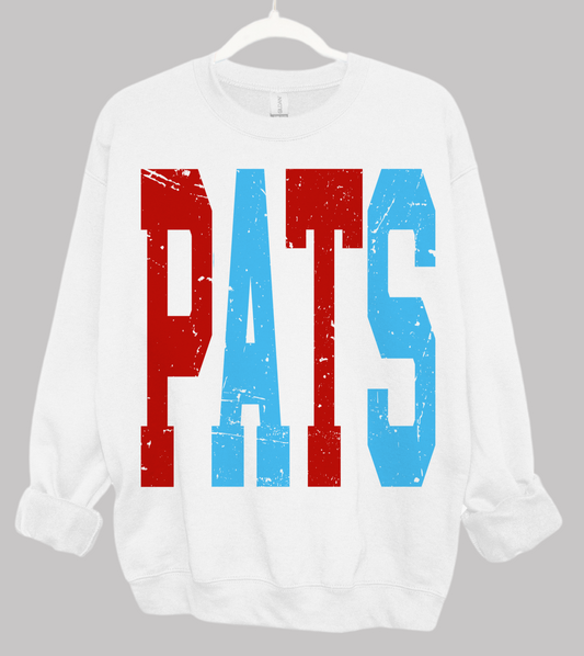 PATS Oversized Print Sweatshirt Youth and Adult Sizes/ Lewisburg -Desoto County Schools / Completely Customizable