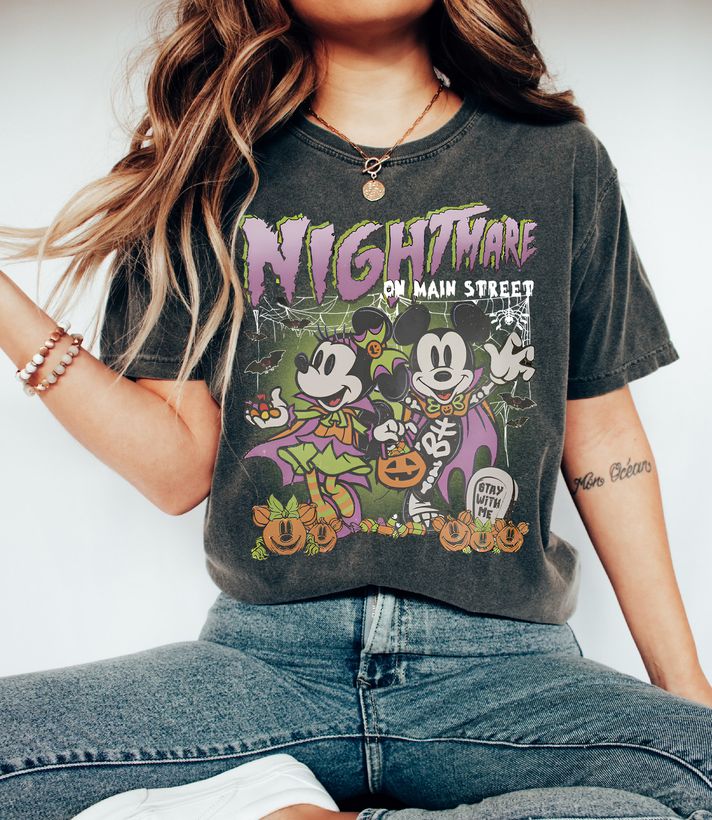 Comfort Colors or Bella Canvas Mickey -Nightmare on Main Street Shirt/ Youth and Adult Sizes
