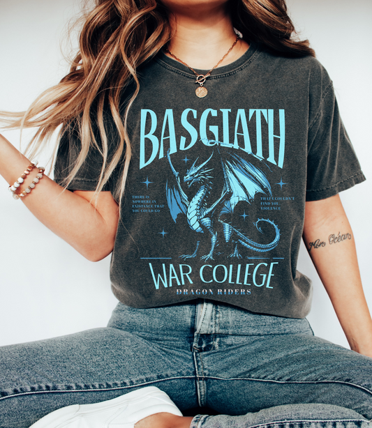 Comfort Colors Basgiath Dragon Fourth Wing Shirt/ Multiple Colors