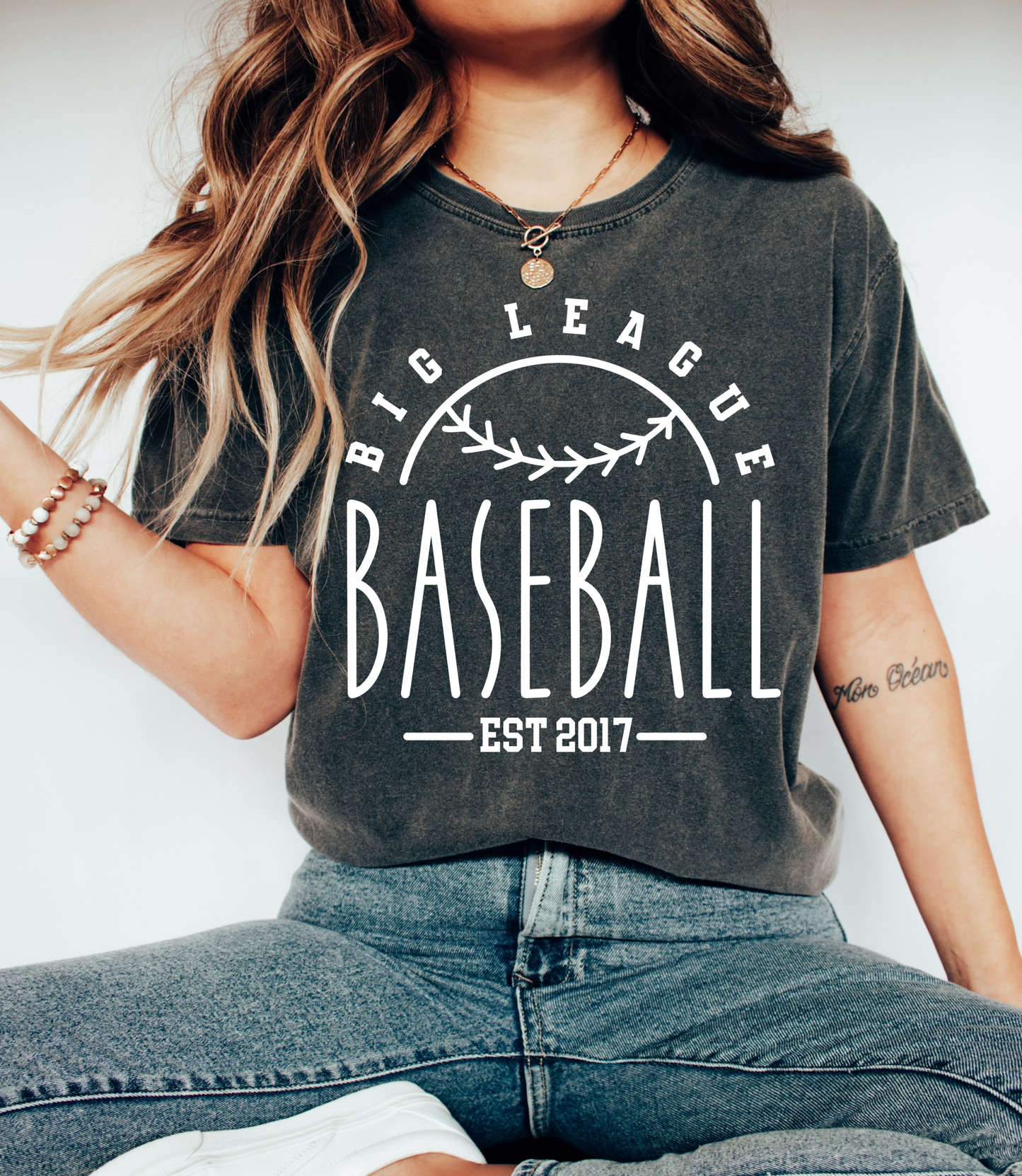 Comfort Colors or Bella Canvas Big League Baseball Tee/ Youth and Adult Tees