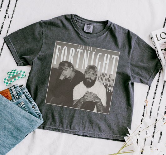 Comfort Colors Crop Fortnight Tee - Tortured Poets Department  / Adult Sizes