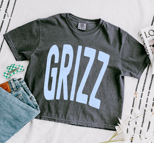 Grizz Memphis Cropped Tee/ Comfort Colors