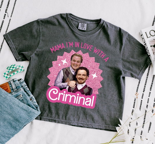 Comfort Colors Crop Mama I'm In Love With A Criminal Country Music Shirt