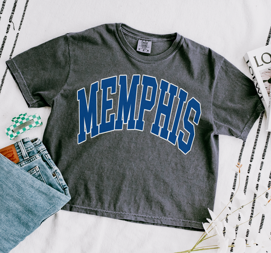 Memphis Crop - Comfort Colors Cropped Tee/ Spirit Drop