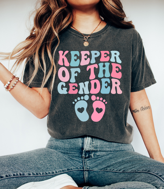 Keeper of the Gender Comfort Colors or Bella Canvas Tee
