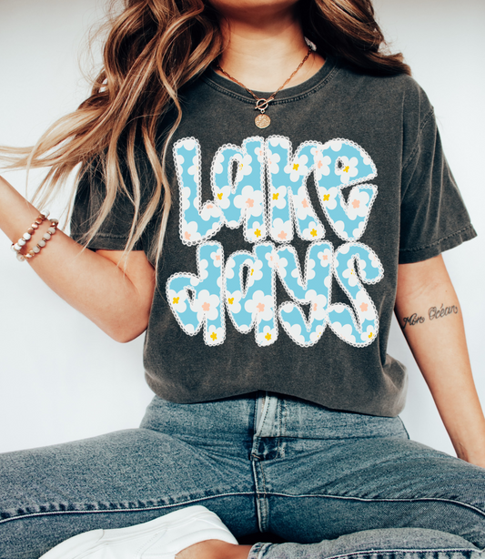 Comfort Colors Lake Days Tee/Comfort Colors Cover Up / Lake Cover Up