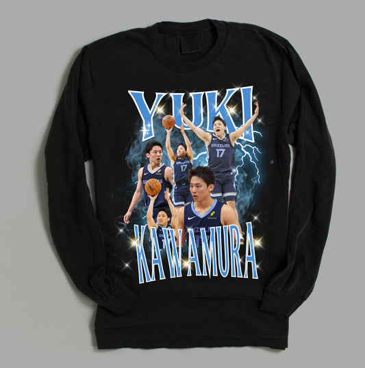 Comfort Colors Long Sleeve Yuki Tee/ Basketball Shirt/ Adult and Youth Sizing - Youth will be LAT Brand