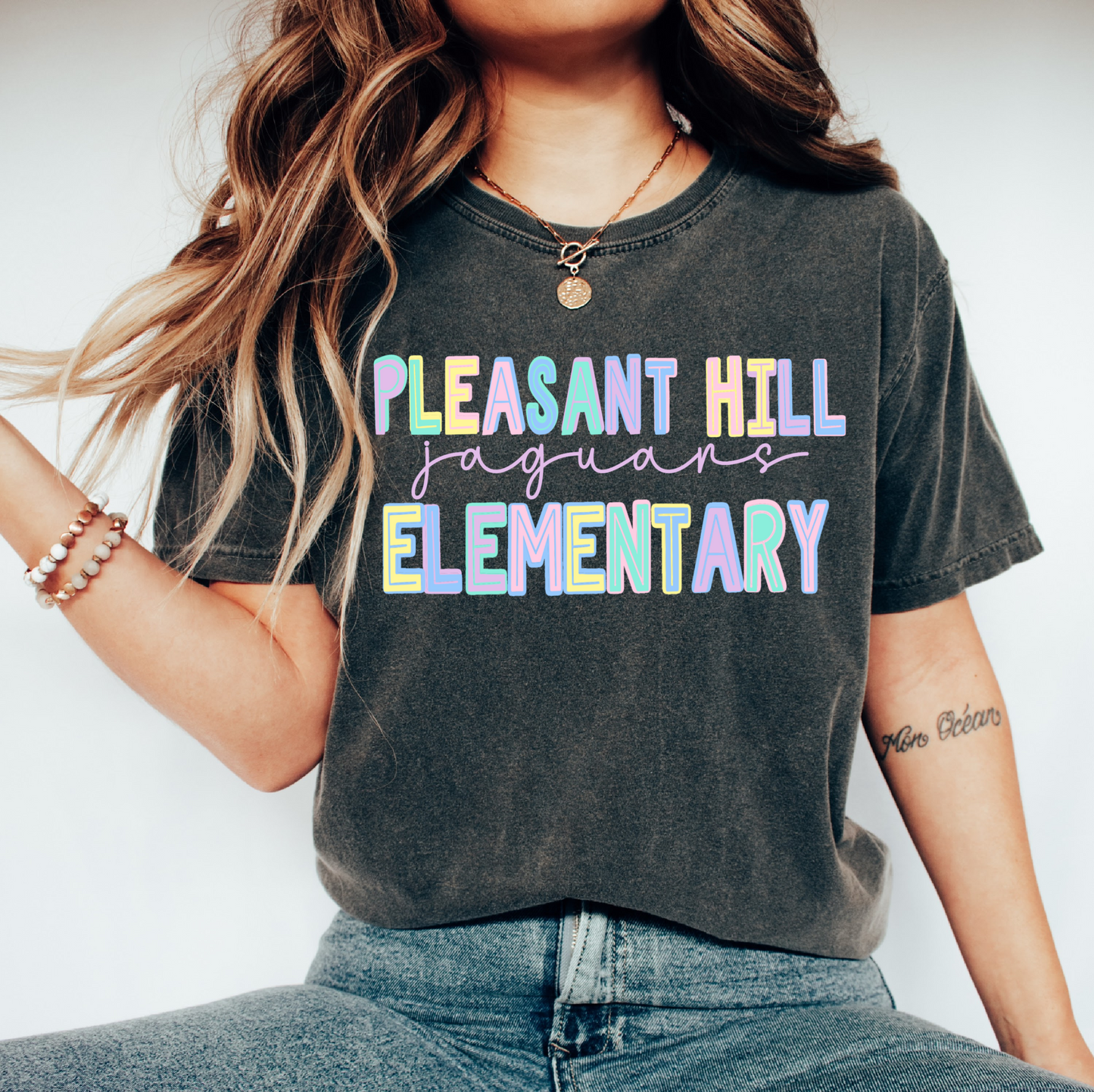 Comfort Colors Pleasant Hill Elementary School Tee  - YOUTH and ADULT SIZING