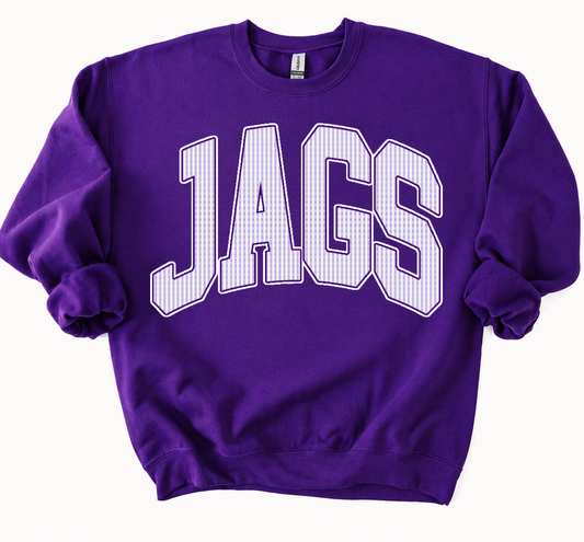 Jags Faux Seersucker Print Sweatshirt / Youth and Adult Sizes - DC Jags Sweater