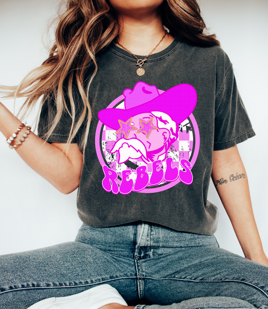 Comfort Colors or Bella Canvas Pink Rebels Tee