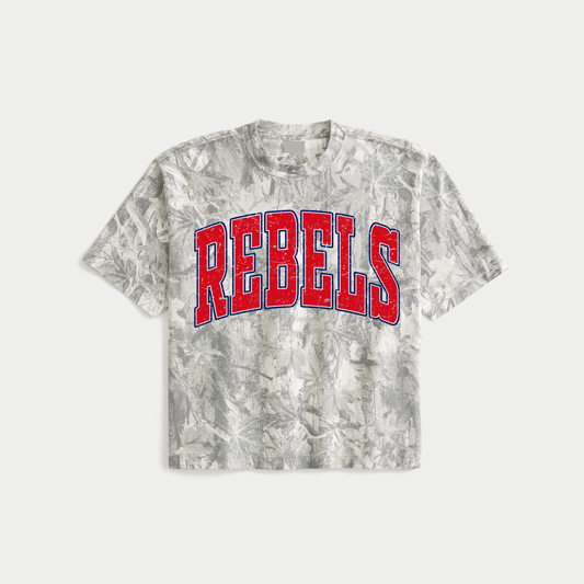 Boxy Camo Crop - Rebels
