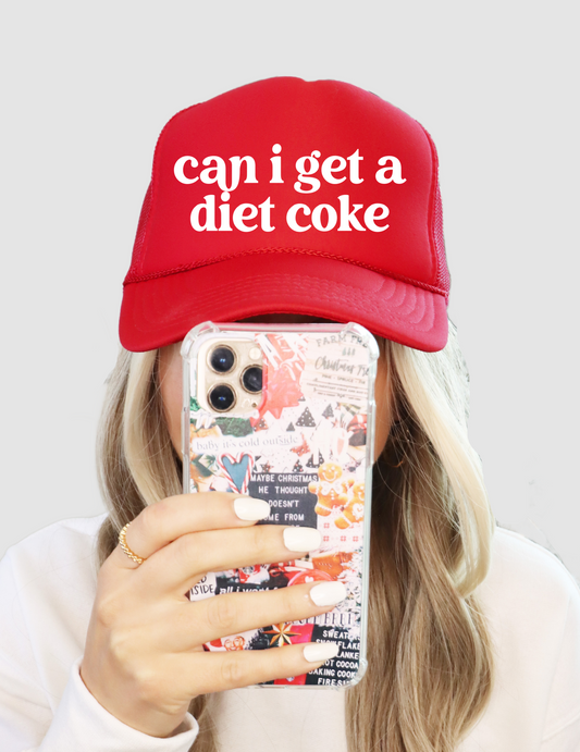 Can I Get A Diet Coke Trucker Hat/ Funny Gifts for Her / Otto Trucker Hat/  Girls Trip Hats/ Multiple Colors
