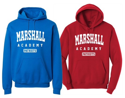 Marshall Unisex Hoodie Sweatshirt  Adult Sizes/ Youth and Adult Sizes -Multiple Colors