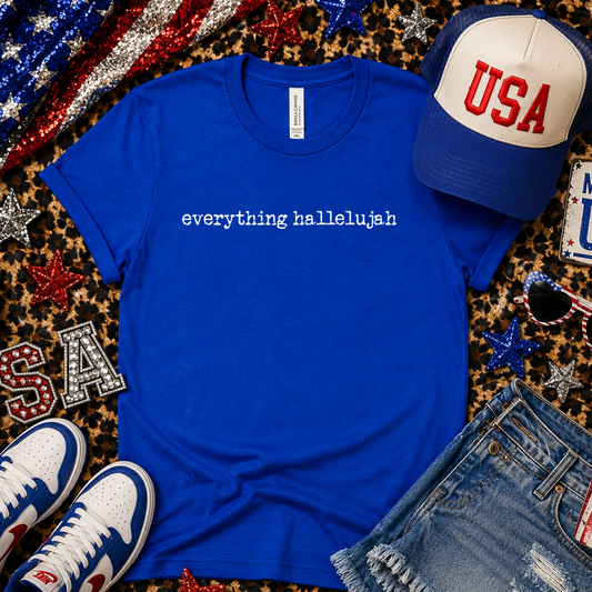 TEE TUESDAY DEAL - ROYAL BLUE BELLA - ONLY $16 WITH CODE SAVE20- Everything Hallelujah