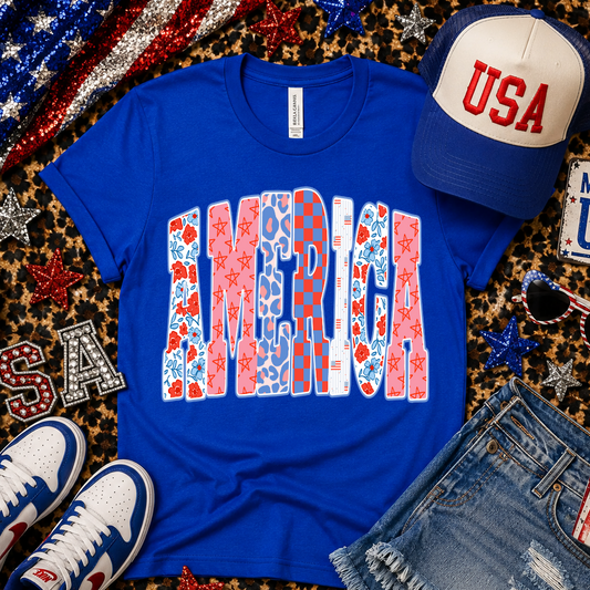 TEE TUESDAY DEAL - ROYAL BLUE BELLA - ONLY $16 WITH CODE SAVE20- AMERICA