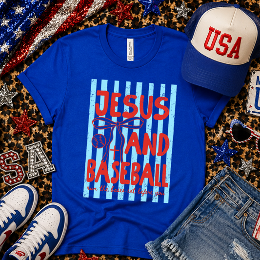 TEE TUESDAY DEAL - ROYAL BLUE BELLA - ONLY $16 WITH CODE SAVE20- Jesus and Baseball Shirt