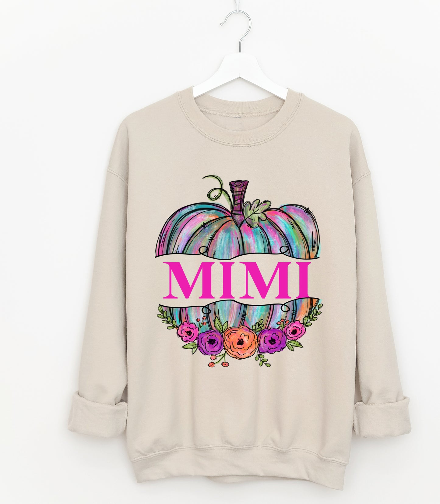 Gildan or Bella Canvas Mimi Pumpkin Fall Sweatshirt