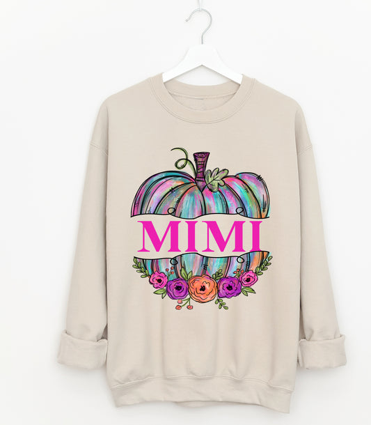 Gildan or Bella Canvas Mimi Pumpkin Fall Sweatshirt