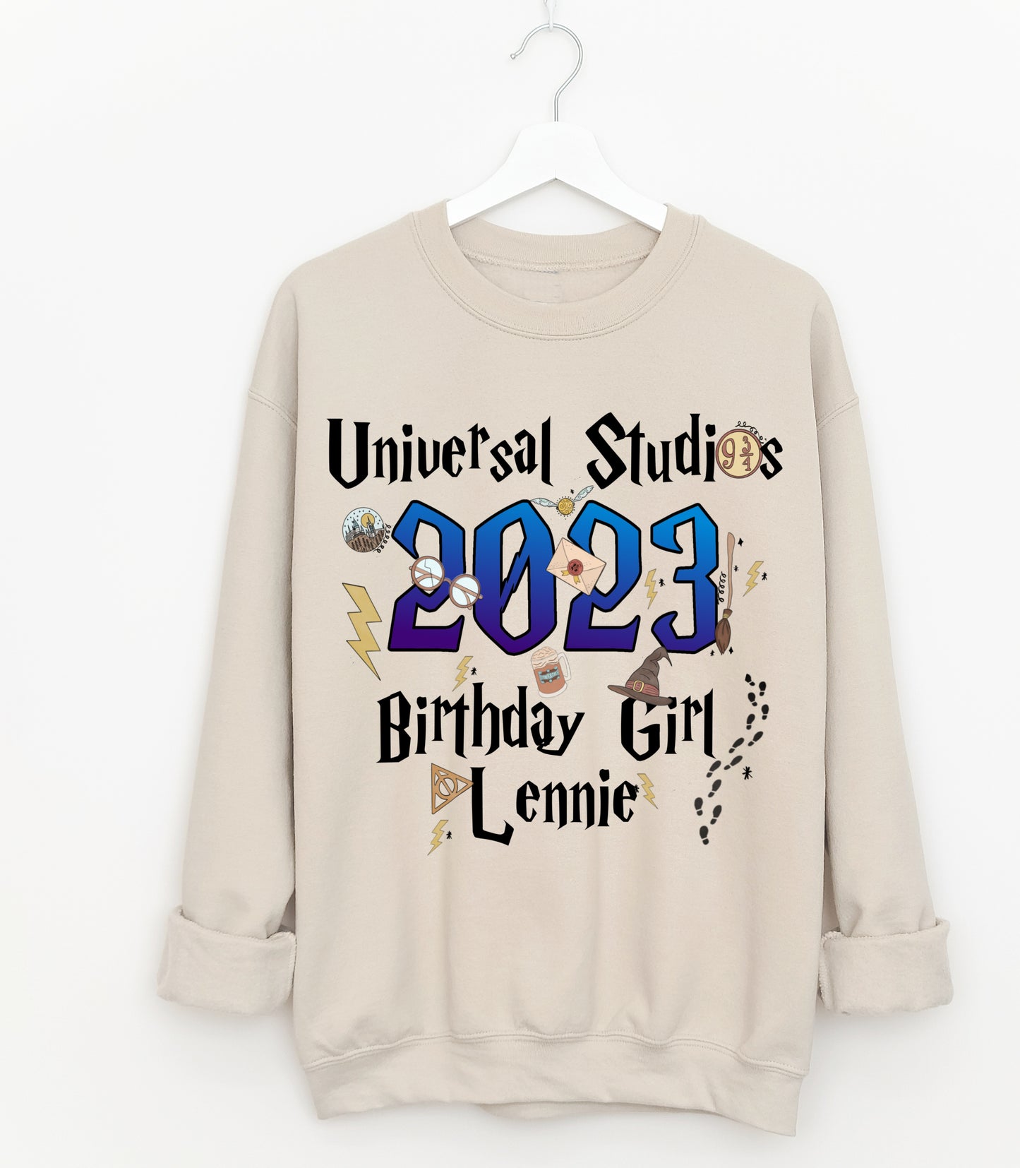 Universal Birthday Sweatshirt/ Bella Canvas or Gildan Brand/ Custom Name