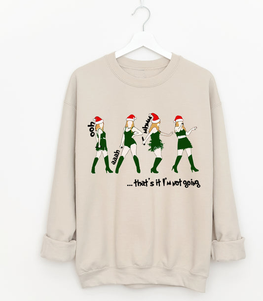 That's It, I'm Not Going Christmas Unisex Sized Sweatshirt - Youth and Adult Size - Christmas Sweatshirt