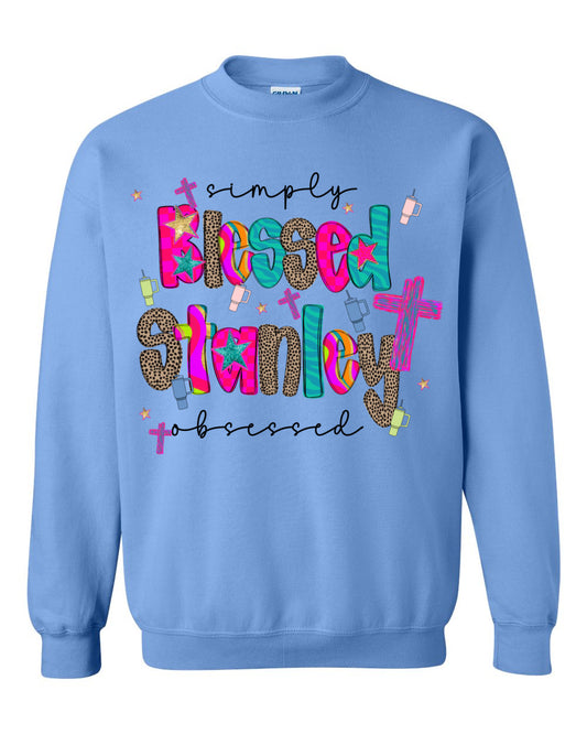 Gildan or Bella Canvas - Simply Blessed Stanley Obsessed Sweatshirt