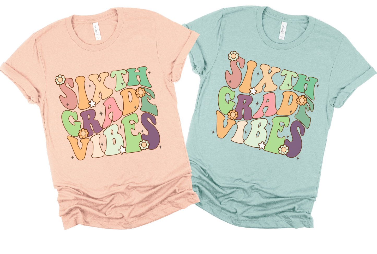 Bella Canvas Back To School Shirts / All Grades Available/ MULTIPLE COLORS - Type In At Checkout