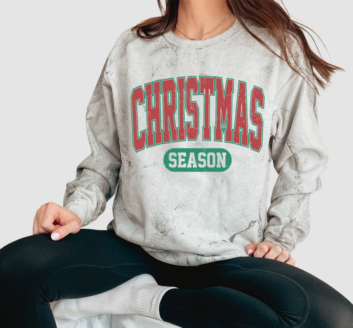 Comfort Colors Color Christmas Season Sweatshirt/ Unisex Funny Christmas Sweatshirt