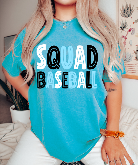 Squad Baseball - Comfort Colors / Youth and Adult Sizes