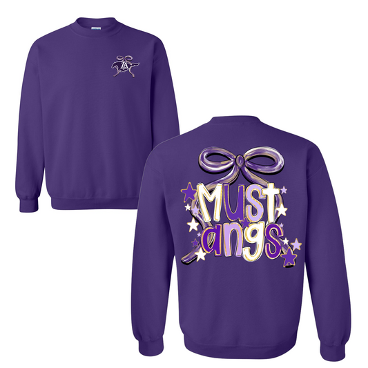 Gildan or Bella Lipscomb Mustangs Sweatshirt / Youth and Adult Sizes / Lipscomb Mustangs