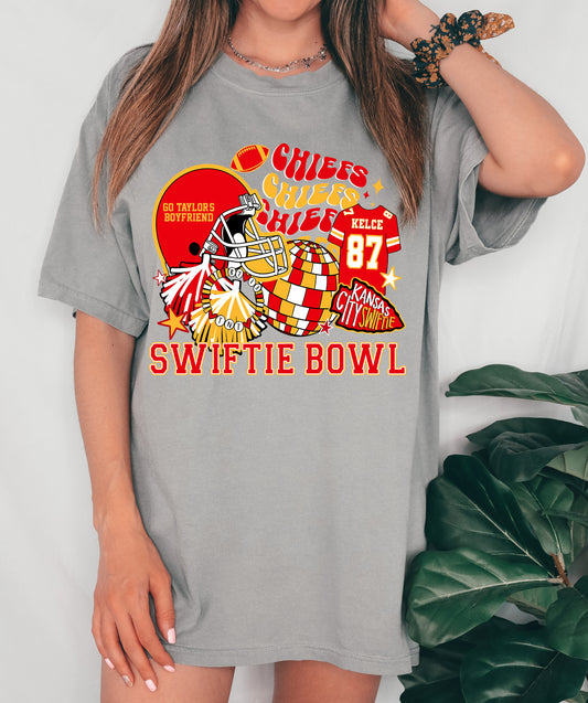 Swiftie Bowl - Go Taylors Boyfriend -Chiefs  -  Youth and Adult Sizes Shirt/ Comfort Colors or Bella