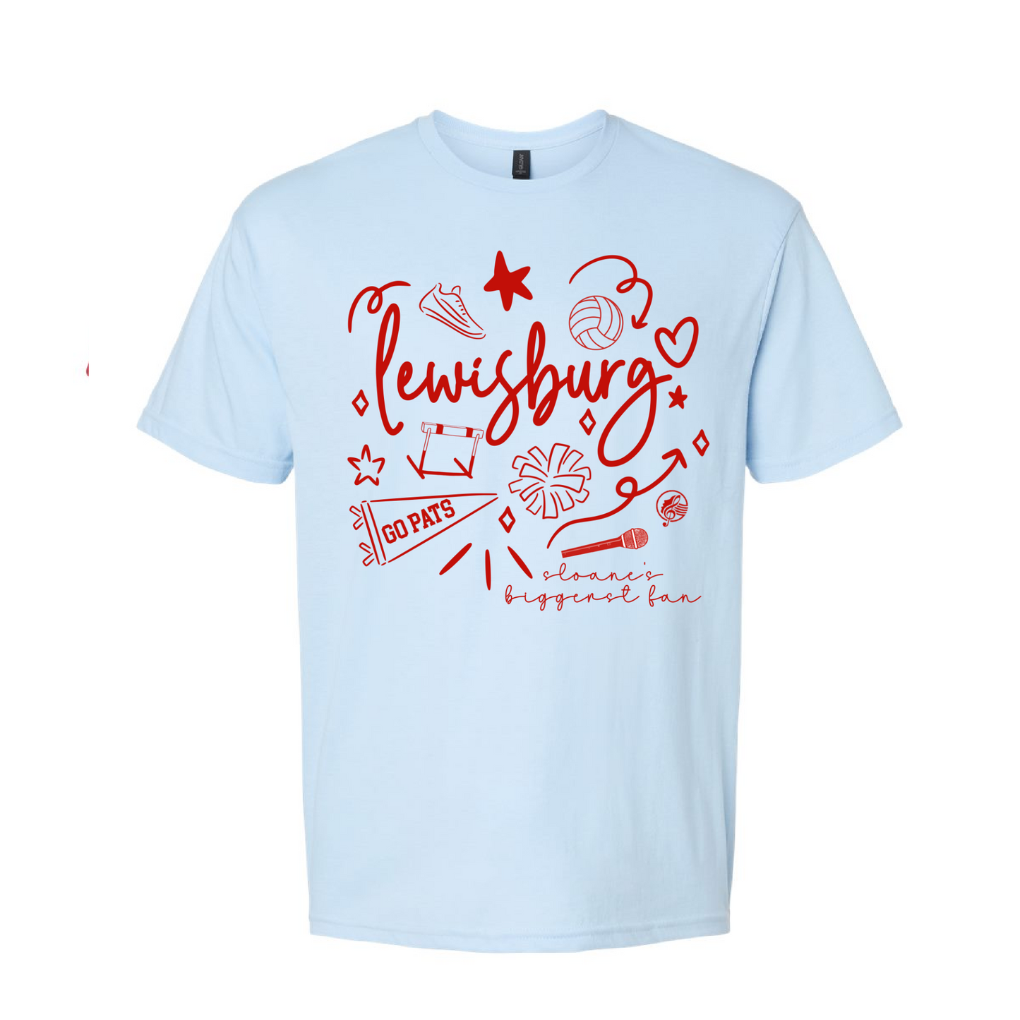 Custom Sport/Activity Collage Tee - Completely Customizable/ Biggest Fan Shirt