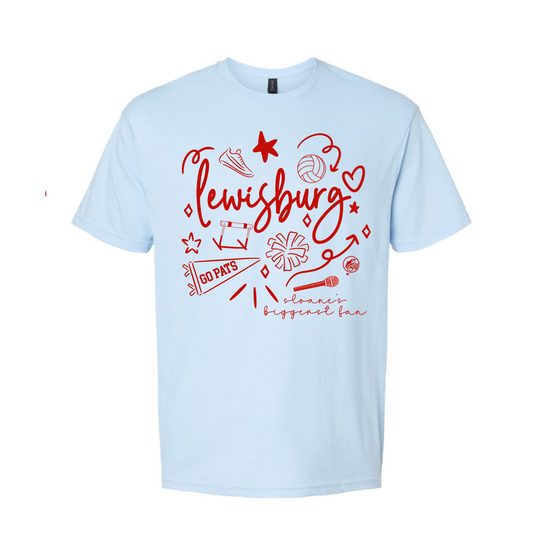 Custom Sport/Activity Collage Tee - Completely Customizable/ Biggest Fan Shirt