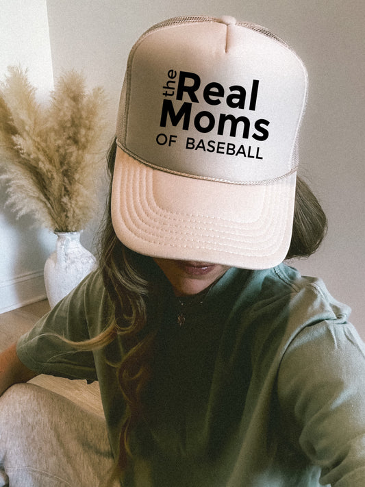 Real Moms of Baseball Trucker Hat/ Funny Gifts for Her/ Real Housewives of Baseball Parody Hat
