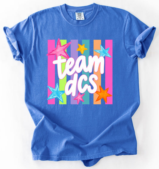 Comfort Colors Team DCS Stripe Tee/ Multiple Color Options
