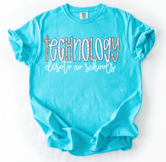 Comfort Colors or Gildan Softstyle Desoto County Technology Shirt/ Adult Sizes