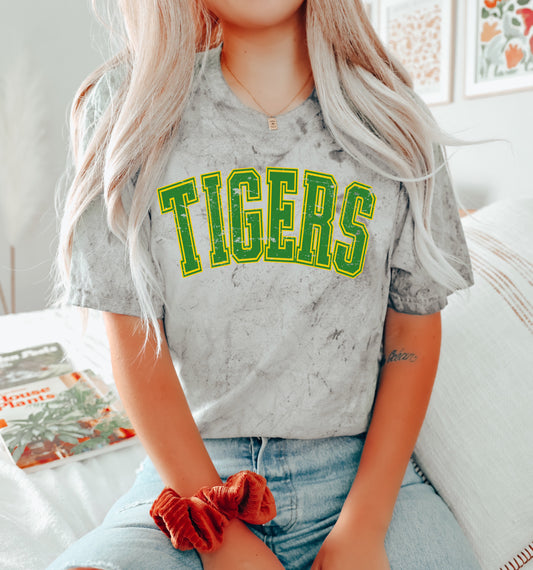 Comfort Colors Color Blast Memphis Tigers Competitive Baseball Tee Shirt