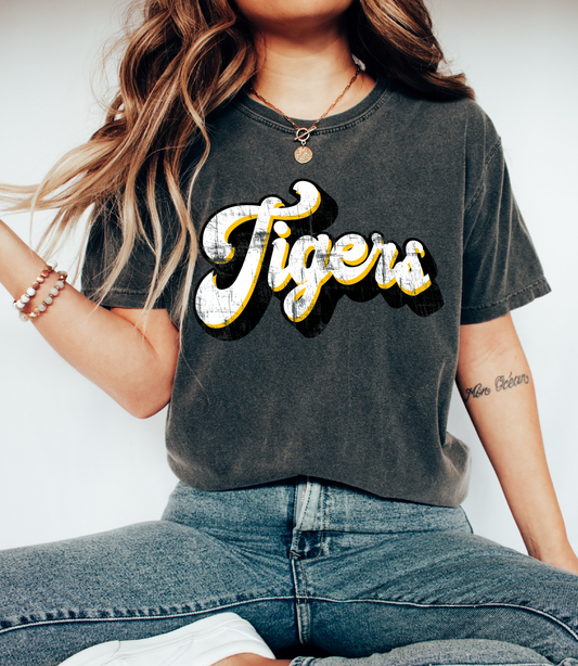 Comfort Colors Tigers Script Tee/ Hernando Tigers Shirt/ Youth and Adult Sizes