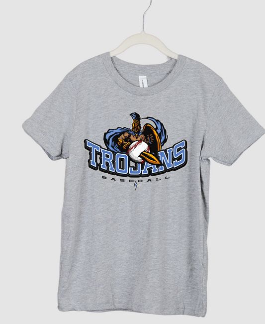 Trojans Baseball Tees/ Toddler, Youth, Adult Sizing / Troy Baseball Little League Shirts