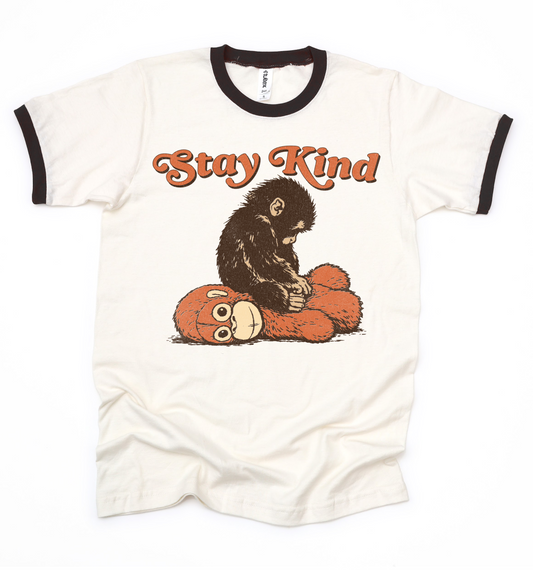 Punch The Monkey - Stay Kind Ringer Tee
