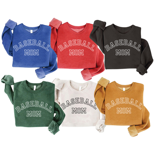 Multiple colors -Baseball Mom Quality Softstyle Sweatshirt/ Sports Mom Sweatshirt/ Baseball Mom